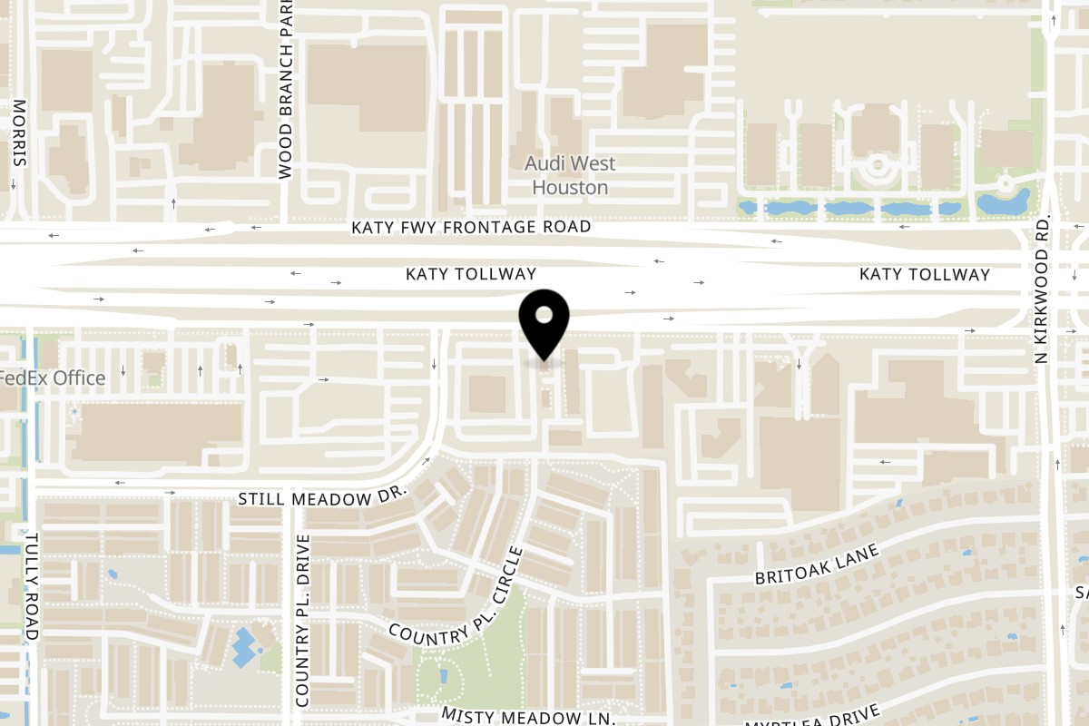 Map showing the location of Daiya Foods on 11939 Katy Fwy in Houston